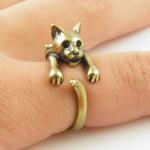 Bobcat Animal Wrap Ring - ..
